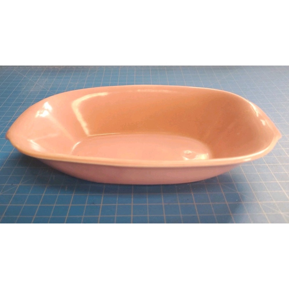 Bauer Pottery USA Pink Ceramic Serving Dish, Bauer Los Angeles Rectangular Bowl